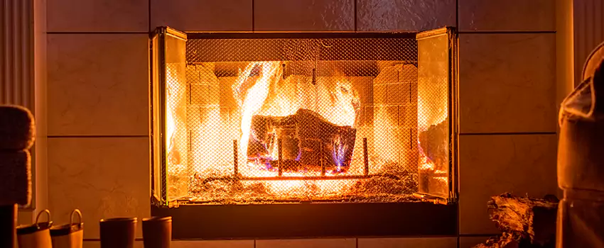 Mendota Hearth Landscape Fireplace Installation in Richmond West, Florida