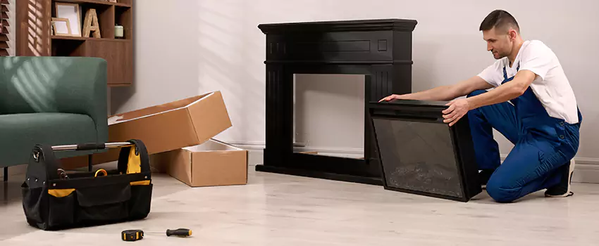 Old Rusted Metal Fireplace Repair And Replacement in Richmond West, FL